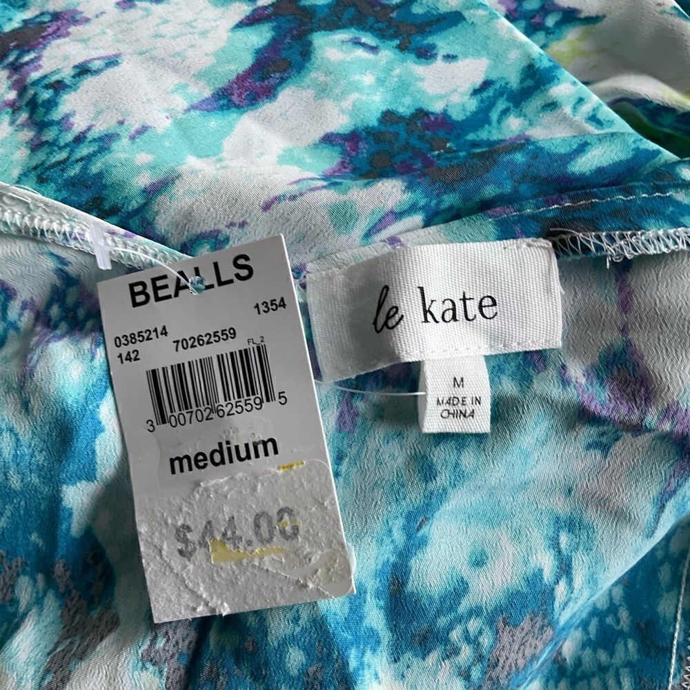 Le KATE Blue Pattern CAMISOLE - NWT - Picture 5 of 5